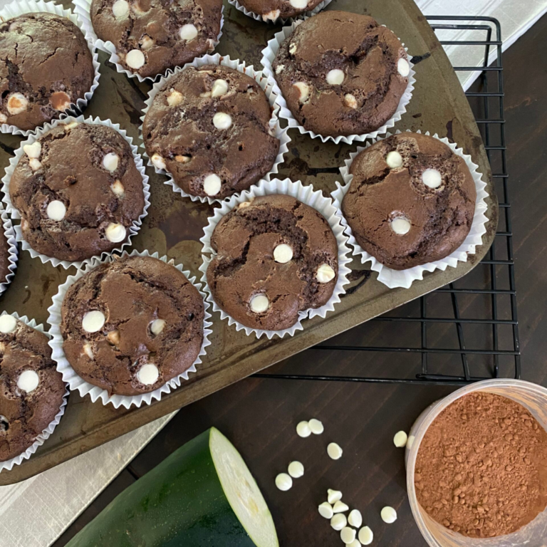 Double Chocolate-Zucchini Muffins